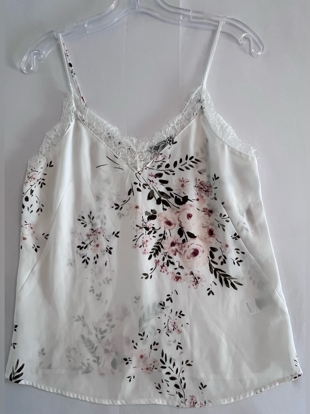 Dynamite Floral Lace Trim Cami Top Size Small